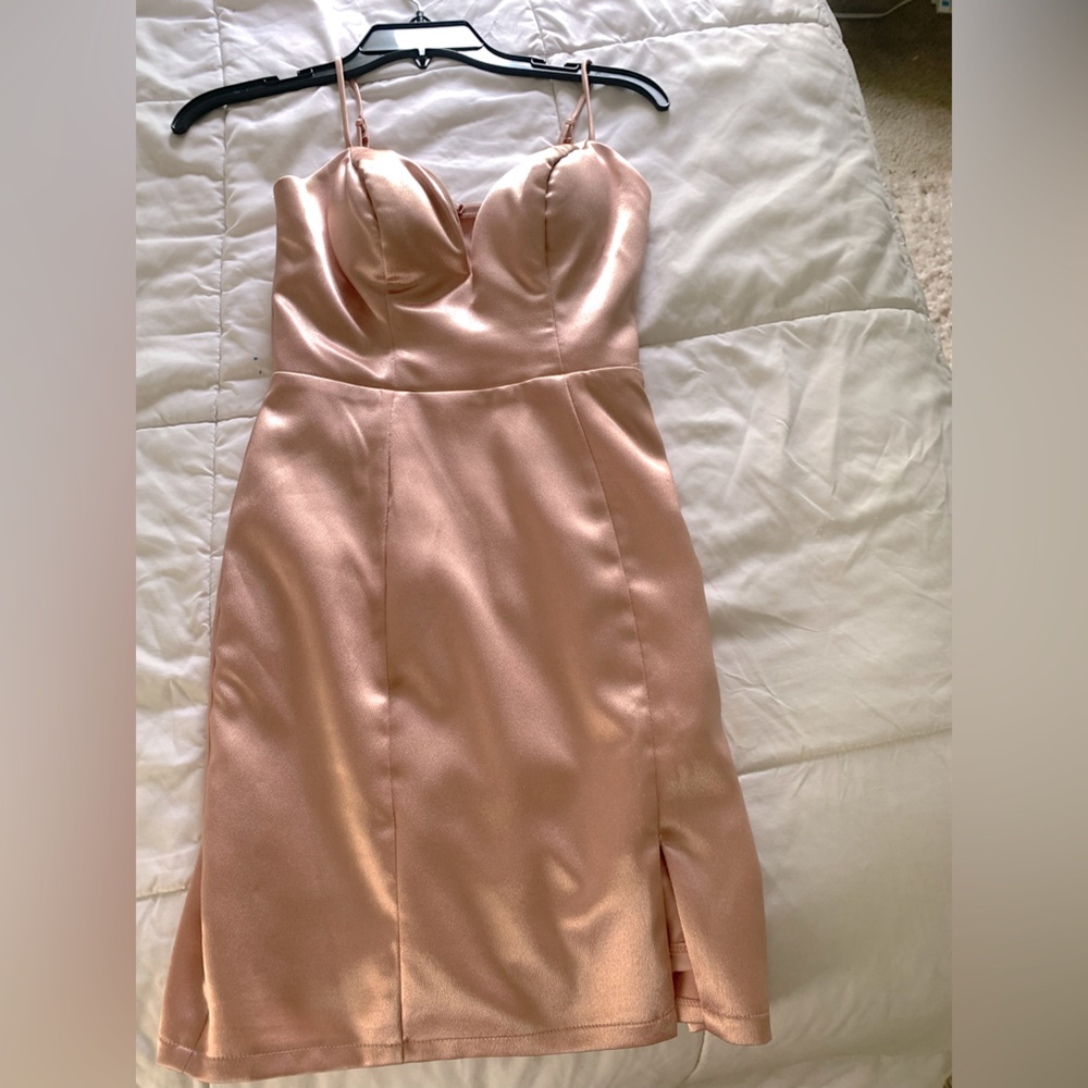 blush pink dress